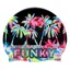 Funky Silicone Swim Cap Sunset City